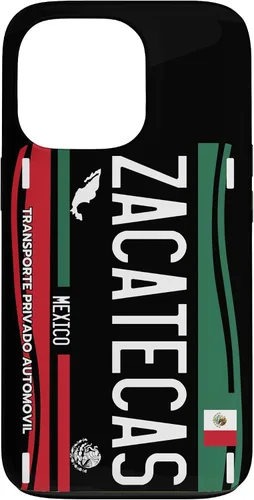 Vista 10 de Placa de matrícula Zacatecas para iPhone 13 Pro Max, Zacatecas México, funda Zacatecas