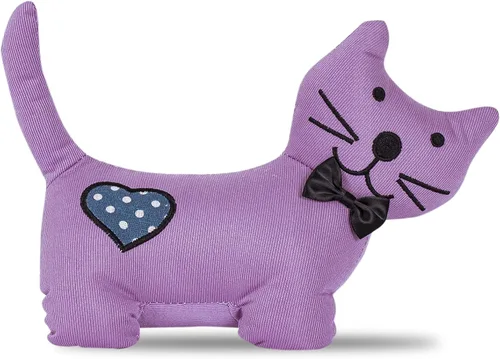 Vista 15 de Sanlykate Topes de puerta decorativos de tela, diseño de animales lindos de 1.8LB, topes de puerta resistentes anticolisión para el hogar, gato
