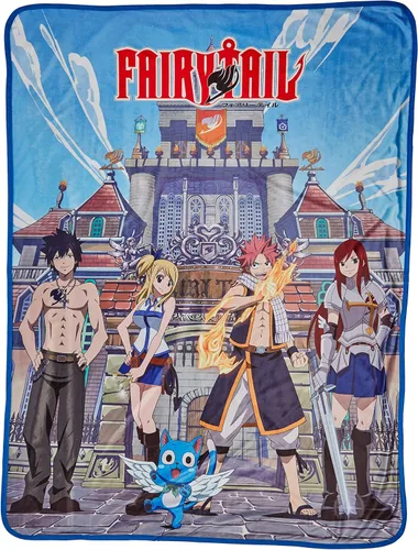 Vista 2 de GE Animation GE-57825 Fairy Tail Group & Building - Manta de sublimación