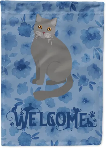 Vista 22 de Caroline's Treasures CK5005GF Bandera de bienvenida de gato abisinio para buzón, bandera decorativa para patio exterior, obras de arte de patio