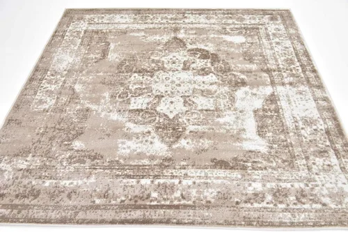 Vista 303 de Unique Loom Colección Sofia - Alfombra de área Salle Garnier (7' 1" x 10' Rectángulo, Borgoña/ Marfil)
