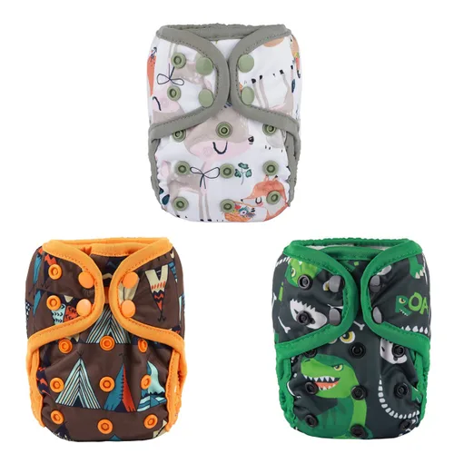 Vista 8 de Pañal para bebé recién nacido, 8lbs-10lbs (animal nativo americano)