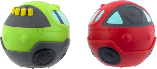 Vista 4 de Little Tikes Learn & Play Roll Arounds Off Roadin' Vehicle Paquete de 2 autos de juguete y juego de pelota en uno, fácil agarre y rollo, regalos