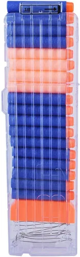 Vista 3 de pinzas para cartuchos de carga rápida, 4 unidades, 12 dardos para Nerf n-Strike Elite Blaster (naranja)