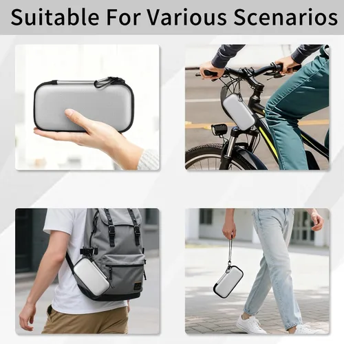 Vista 7 de Funda rígida resistente al fuego de 6500 °F, bolsa organizadora electrónica impermeable, funda de transporte EVA a prueba de golpes para teléfonos