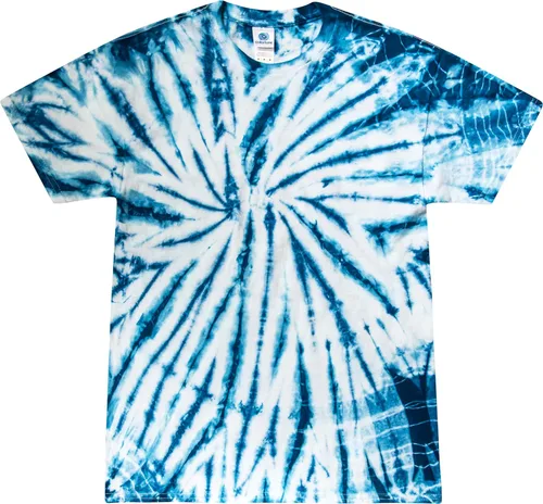 Vista 24 de Colortone Camisetas de teñido anudado de araña para hombres y mujeres, camisetas unisex de manga corta con teñido anudado para adultos Blaze