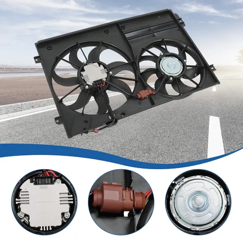 Vista 6 de Reemplazo del ventilador de refrigeración del radiador para A3 Jetta CC Beetle 1.8L 1.9L