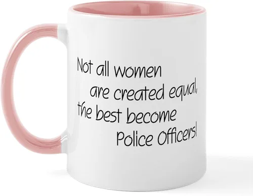 Vista 12 de CafePress Taza de café de cerámica de 11 oz (11.0 fl oz) de Police Mom