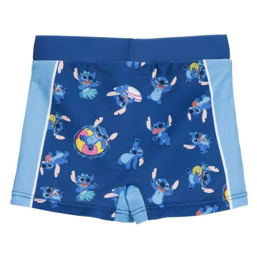 Vista 3 de Bañador Boxer Para Niños Stitch Azul oscuro