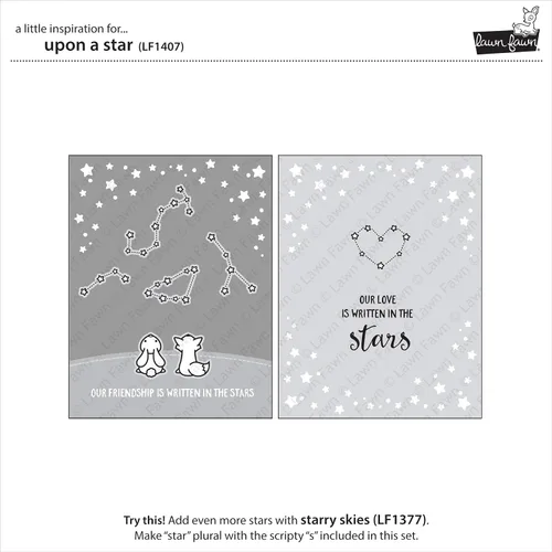 Vista 5 de Lawn Fawn Sellos transparentes - Upon A Star (LF1407)