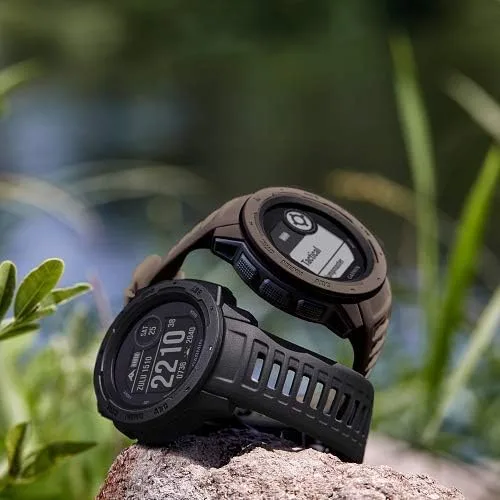 Vista 5 de Garmin Instinct Tactical robusto reloj GPS características específicas tácticas construido según el estándar militar 810G de EE UU para resistencia