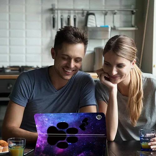 Vista 7 de Funda para tablet Amazon Kindle Fire HD 8/HD 8 Plus versión 2022/2020 (12ª/10ª generación), fundas antideslizantes multiángulo con función