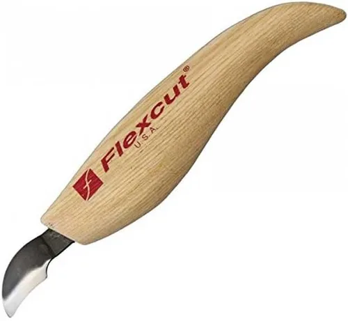 Vista 16 de FLEXCUT Cuchillos para tallado de madera Cuchillo para tallado de astillas Hoja de acero 1095 con alto contenido de carbono Mango ergonómico