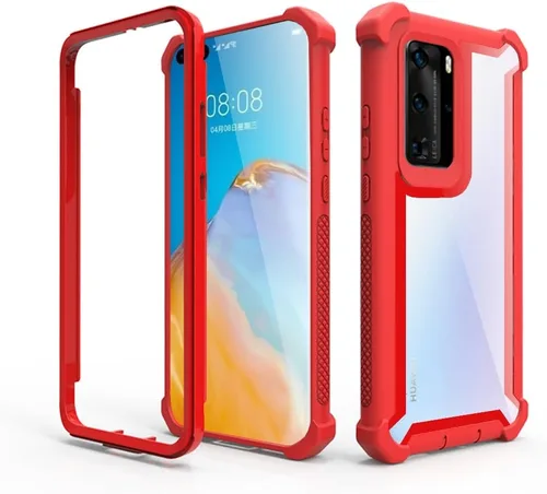 Vista 5 de Asuwish Funda de teléfono para Huawei P40 Pro, resistente, a prueba de golpes, dura, a prueba de caídas, protección de cuerpo completo, híbrida