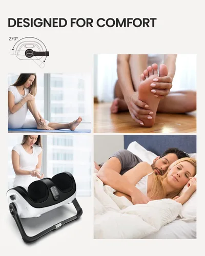 Vista 10 de RENPHO masajeador Shiatsu de pies con calor, masajeador de pies y pantorrillas, regalos de cumpleaños y Navidad para mujeres, hombres y personas