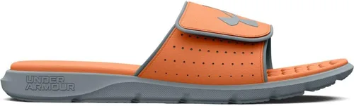 Vista 4 de Under Armour Sandalias Ignite Pro Slide para hombre, (800) Naranja TropicHarbor BlueMetallic Harbor Blue