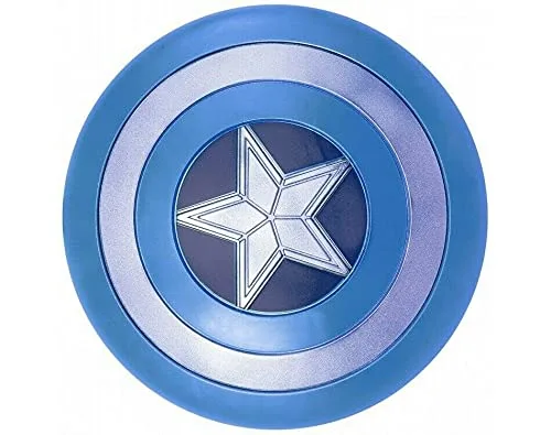 Vista 4 de R S E - Escudo de Capitán azul Star America impreso para decoración del hogar artículos regalados para amantes de la guerra escudo de cosplay LARP