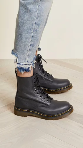 Vista 2 de Dr. Martens Botas de cuero 1460 Pascal Virginia de 8 ojales para mujer