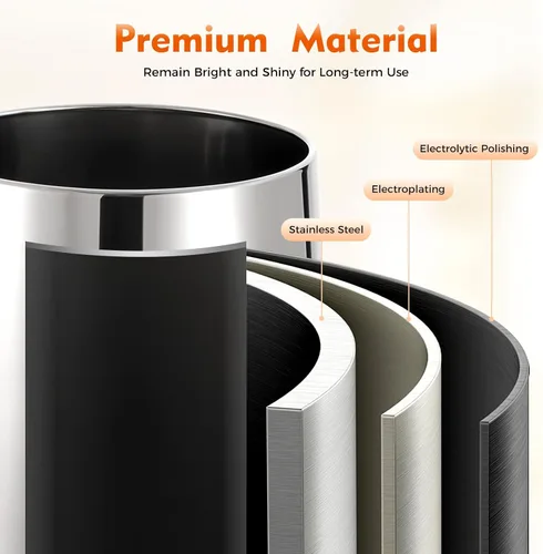 Vista 5 de Dispensador de bebidas aislado de 3.43 galones, dispensador de bebidas calientes de acero inoxidable de 54 tazas con grifo, dispensador portátil