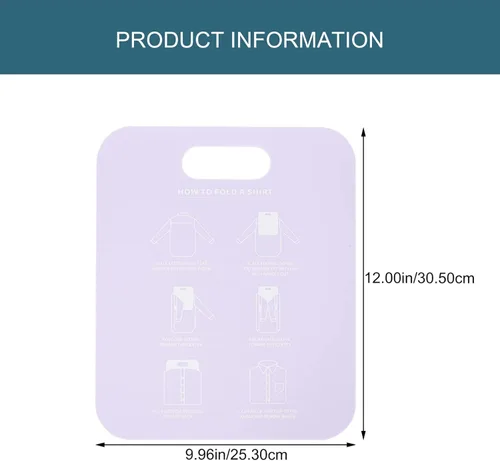 Vista 5 de VICASKY Tabla plegable para camisas, carpetas de ropa, carpetas de plástico para lavandería, herramientas auxiliares para el hogar, lavandería