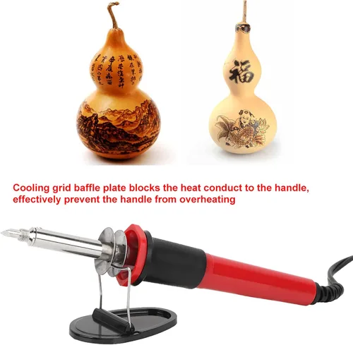 Vista 3 de BORDSTRACT Kit de combustión de madera, 7 piezas, herramienta de pirografía de madera, kit eléctrico de pluma de combustión de madera, kit