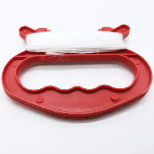 Vista 5 de Paquete de 10 mini bobinadoras de carrete de cometas pequeñas, tablero de agarre rojo con cuerda de 98.4 ft para principiantes Fly Tiny Kites