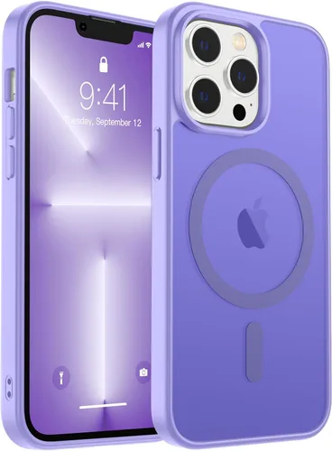 Vista 26 de zapica Funda magnética para iPhone Air, con protector de pantalla de vidrio templado, compatible con MagSafe, translúcida mate, a prueba de golpes