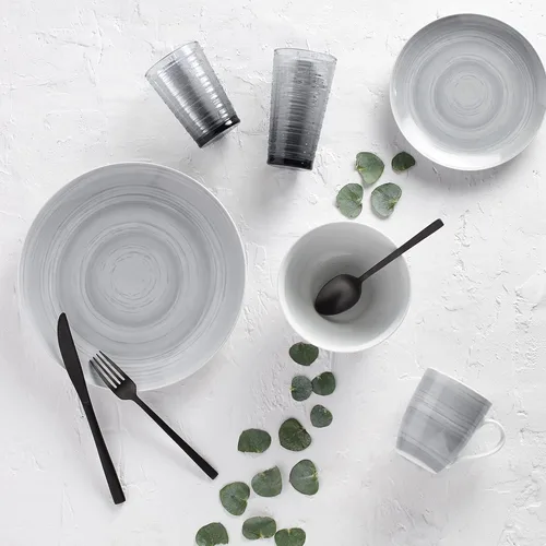 Vista 2 de Safdie & Co. Juego de vajilla premium 16PCS PRC GRIS STONE