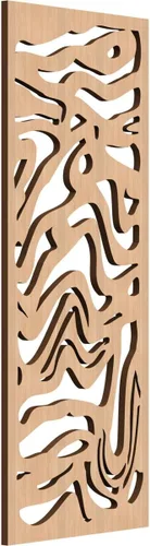 Vista 16 de 9 3/8"W x 24 3/8"H x 1/4"T Northfield Decorativos Paneles de Pared de Madera Calado, Abedul