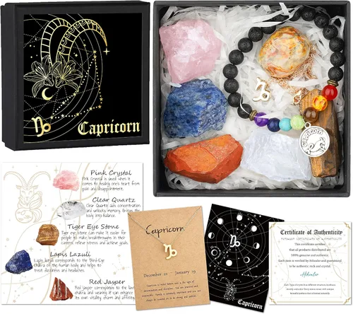 Vista 9 de Hihealer Regalos del zodiaco para mujeres, regalos espirituales, regalos del zodiaco, regalos de astrología para mujeres, regalos de horóscopo