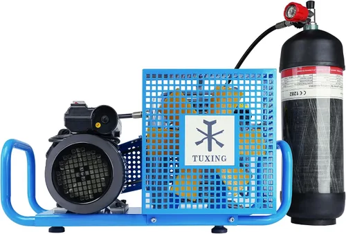 Vista 8 de TUXING Compresor de aire PCP de 4500 psi,Compresor de aire del tanque de buceo,Compresor de buceo de alta presión para extinción de incendios Tanque