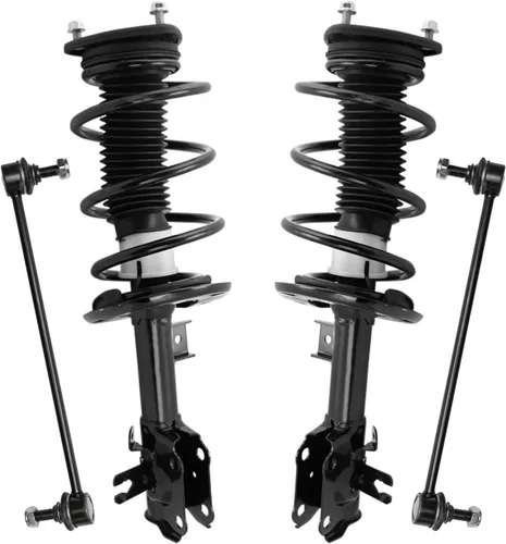 Vista 91 de Detroit Axle - 4 barras estabilizadoras de puntales delanteros para Kia Forte Koup 10-13 12-13 Forte5, puntales y barras estabilizadoras de resorte