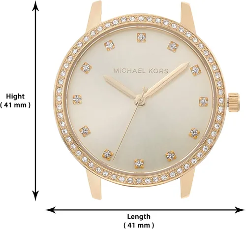 Vista 5 de Michael Kors MK4368 Melissa Reloj de acero inoxidable de tres manecillas doradas para mujer