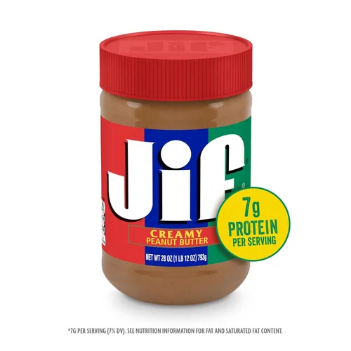 Vista 3 de Jif - Mantequilla de maní cremosa, 28 onzas (paquete de 10)