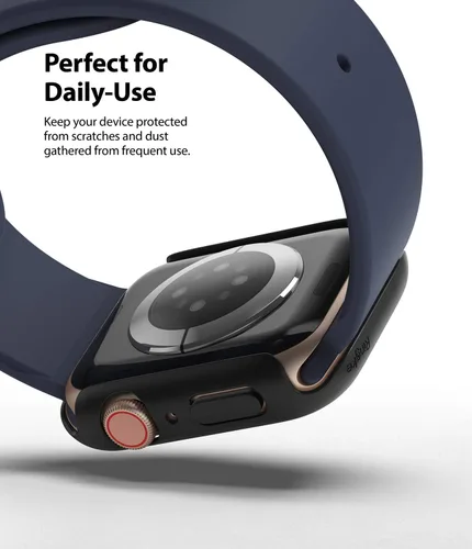 Vista 6 de Ringke Funda delgada para Apple Watch Series 6, 5, 4 (1.575 pulgadas), SE 3, 2, 1 (1.575 pulgadas), funda delgada y ligera para mujeres y hombres