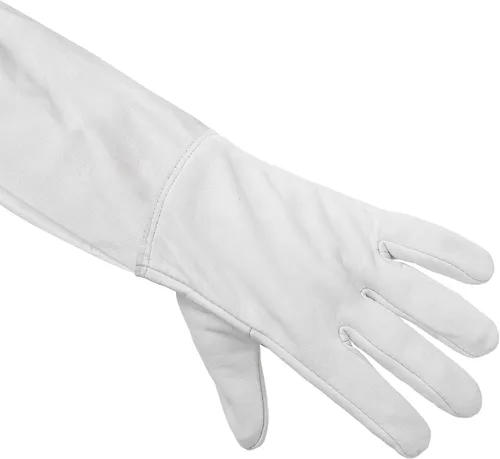 Vista 3 de Honey Keeper Guantes de apicultura - Piel de cabra con manga de lona y puño elástico