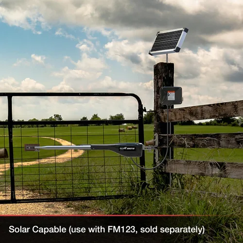 Vista 5 de Mighty Mule MM371W - Abridor de puerta automático, inteligente y listo para energía solar, incluye control remoto del abridor de puerta y más