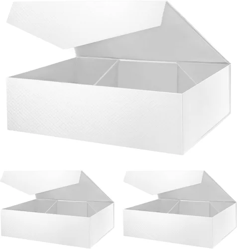 Vista 23 de Caja de regalo negra con tapa magnética para regalo Negro-9
