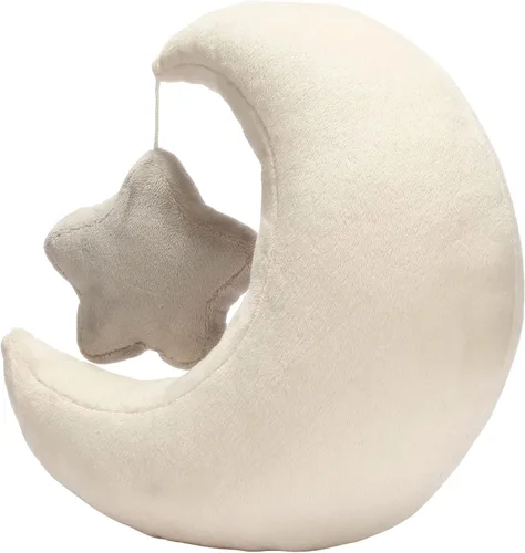 Vista 4 de Lambs & Ivy Goodnight Luna y Estrella Peluche Peluche - Crema/Gris