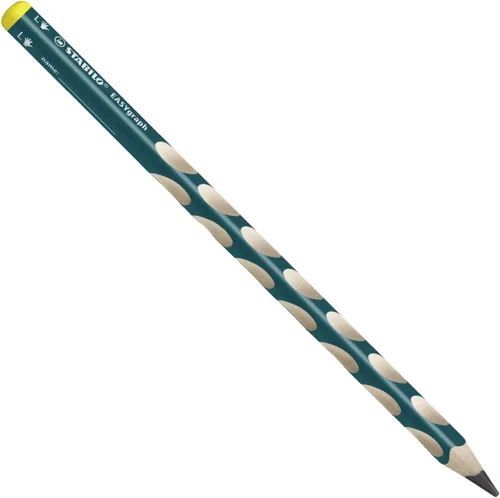Vista 2 de STABILO EASYgraph - Lápiz ergonómico de grafito para zurdos - Paquete de 2 Petrol