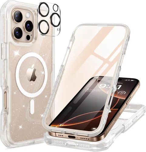 Vista 24 de seacosmo Funda para iPhone Air, Parachoques de Cuerpo Completo con Pantalla de Vidrio Templado 9H Integrada y Protector de Lente de Cámara