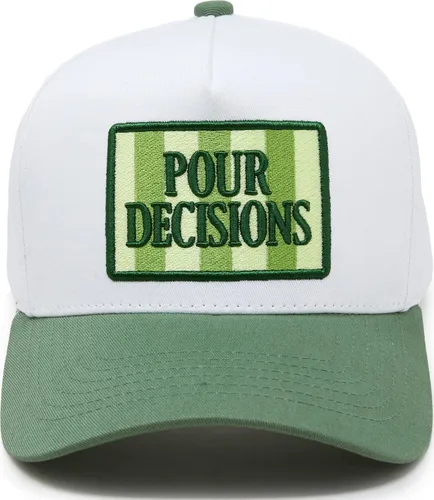 Vista 134 de Funky Junque Gorra de béisbol de 2 tonos para camionero adulto Misbehavin' - Leopardo/Beige