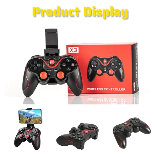 Vista 8 de Yoidesu X3 Gaming Controller for Android for IOS Mobile Phone TV Computer CP VR, Dual Vibration Wired BT Game Remote Gamepad Joystick with Built in