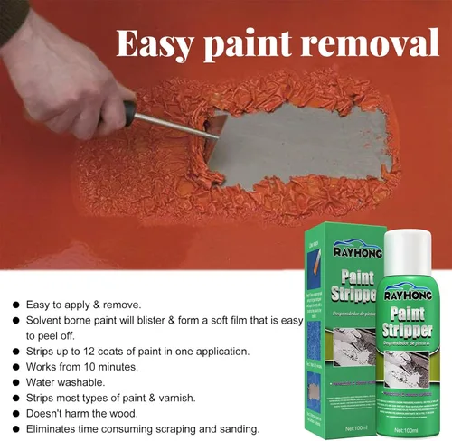 Vista 6 de pologmase Eliminador de pintura de automóvil removedor de pintura de 34fl oz limpieza sin rastros removedor de pintura de superficie metálica