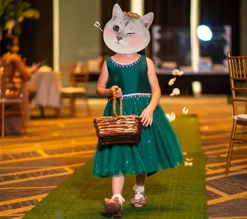 Vista 6 de Weileenice Vestido de lentejuelas vintage para niña de flores, vestido de novia formal de tul brillante con diamantes de imitación