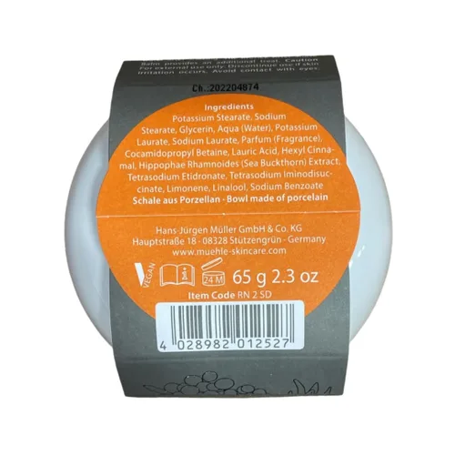 Vista 5 de MÜHLE SHAVE CARE - Plato de porcelana con jabón de afeitar de espino cerval de mar 2.29 oz