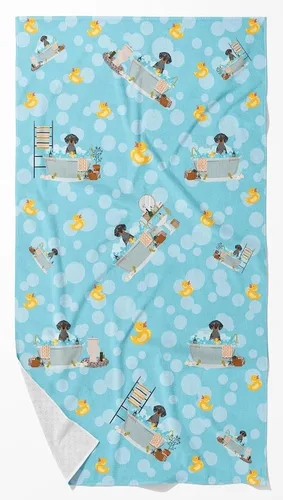Vista 73 de Caroline's Treasures WDK5507BTLG - Toalla de baño grande Airedale Terrier negra y marrón Airedale Terrier - Negro y Bronceado