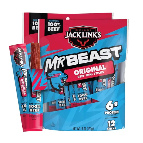Vista 12 de Jack Link's MrBeast Original Mini Palitos de Cecina de Carne