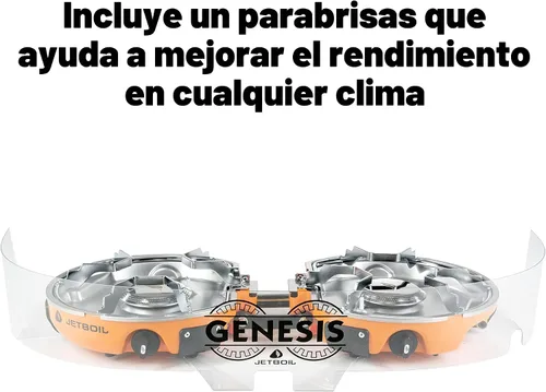 Vista 9 de Jetboil Genesis Basecamp Backpacking and Camping Stove Cooking System with Camping Cookware