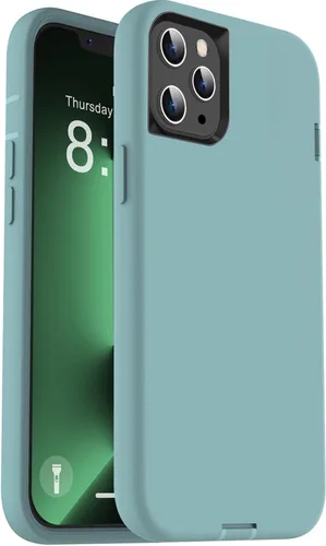 Vista 8 de ORIbox - Funda compatible con iPhone 13 Pro Max y 12 Pro Max, resistente a los golpes, anticaídas, transparente